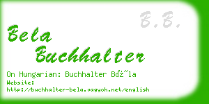 bela buchhalter business card